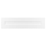 AXSTAD drawer in white with soft lines, inset panel, matt finish.