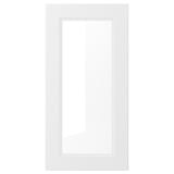 AXSTAD white cabinet door, matte finish, square inset panel, abs plastic profile, fibreboard & glass base.