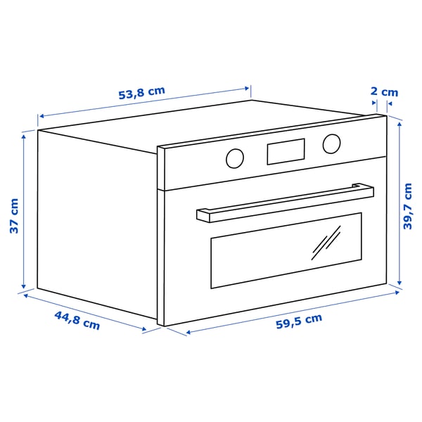 Illustration with measurements for the product: BEJUBLAD.