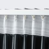 BENGTA Block-out curtain, 1 length, light grey/with heading tape, 210x300 cm
