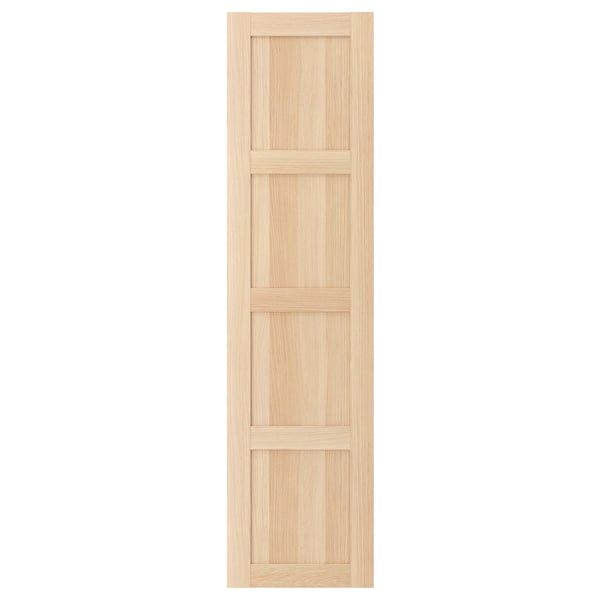 A BERGSBO wooden cabinet door in a light oak finish, featuring a four-panel design.