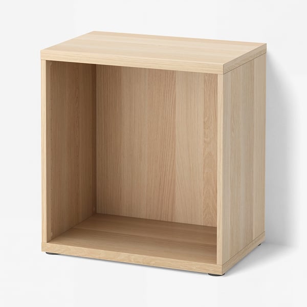 BESTÅ Frame, white stained oak effect, 60x40x64 cm