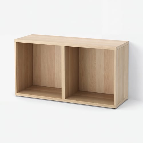 BESTÅ Frame, white stained oak effect, 120x40x64 cm