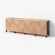 BESTÅ Storage combination, black-brown/Hedeviken oak veneer, 240x42x76 cm