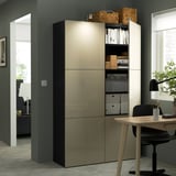 Home office: BESTÅ unit, desk, & window