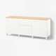 BESTÅ Storage combination with drawers, white/Lappviken/Stubbarp white, 180x42x76 cm