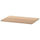 Option: A BESTÅ top panel in oak effect. Flat, rectangular, fits furniture frames.