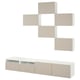 Option: BESTÅ tv storage combo with shelves and media storage.