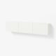 BESTÅ Wall-mounted cabinet combination, white/Lappviken white, 180x22x38 cm