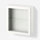 BESTÅ Wall-mounted cabinet combination, white/Ostvik white, 60x22x64 cm