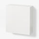 BESTÅ Wall-mounted cabinet combination, white/Selsviken high-gloss/white, 60x22x64 cm