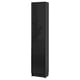 BILLY black bookcase with glass door, modern design, particleboard