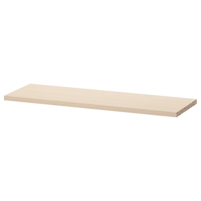 BILLY shelf: beige, rectangular, simple design, flat surface, particleboard material.