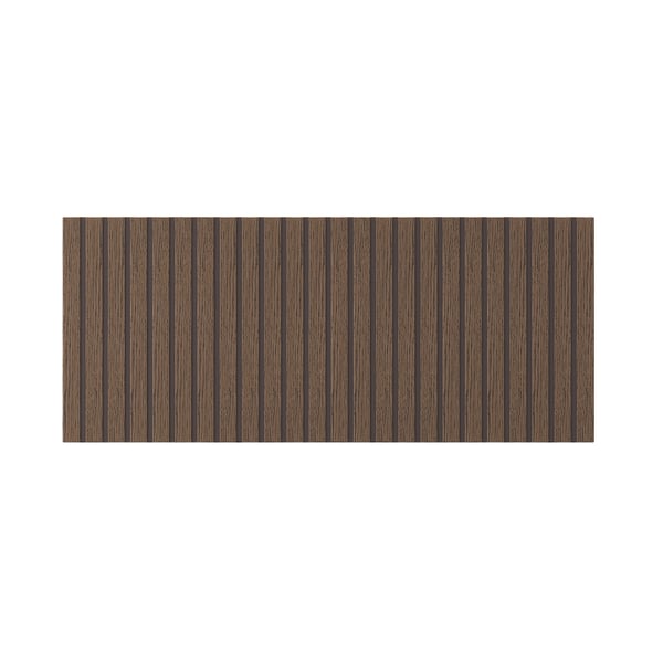 BJÖRKÖVIKEN dark oak veneer drawer front, sleek and natural, rectangular design.