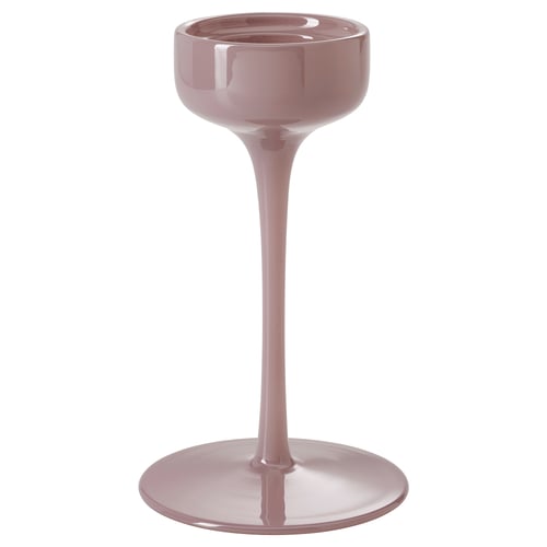 BLOMSTER Candle holder, pink, 21 cm