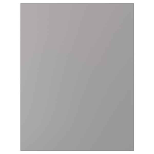 Grey BODBYN cabinet: smooth, soft grey lacquered panels with bevelled edges. Square shape, classic design.