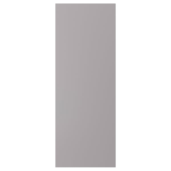 BODBYN door, grey, rectangular, smooth, wooden with bevelled panels.