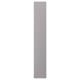 Option: A vertical, grey BODBYN cabinet panel with beveled edges, made of acrylic-painted fiberboard, providing a smooth and traditional design.