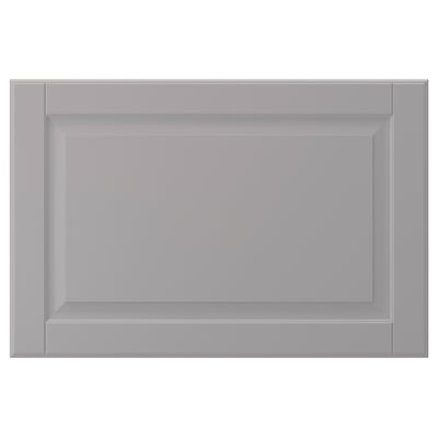 Rectangular grey cabinet door with beveled edges.