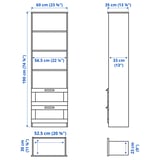 BRIMNES TV storage combination, black, 240x41x190 cm