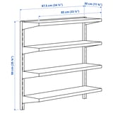 Illustration with measurements for the product: BROR.