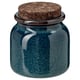 Option: A BRUGDHAJ jar, a rustic blue-green stoneware container with a cork lid, ideal for storing food or serving on the table.