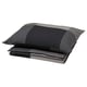 BRUNKRISSLA grey bed set, rectangular, with colored blocks, cotton-viscose blend.