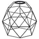 Option: Black BRUNSTA lamp shade, geometric, metallic, modern-minimalist.