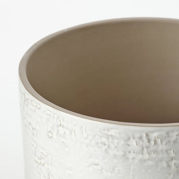 Matte white planter