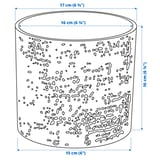 Illustration with measurements for the product: CHIAFRÖN.