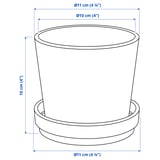 Illustration with measurements for the product: CITRUSFRUKT.
