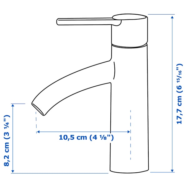 Illustration with measurements for the product: DALSKÄR.