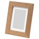 Option: DALSKÄRR wooden photo frame, light brown, rectangular, simple design, with glass-like front.