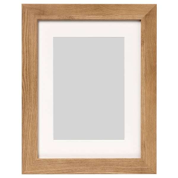 DALSKÄRR light brown wooden frame with white inner border, rectangular, simple design.