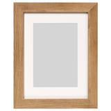 DALSKÄRR light brown wooden frame with white inner border, rectangular, simple design.