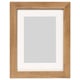 Option: DALSKÄRR light brown wooden frame with white inner border, rectangular, simple design.