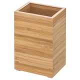 DRAGAN bamboo bathroom storage box, natural wood, rectangular shape, simple design, durable material.