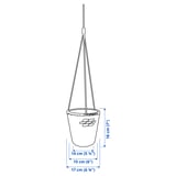 Illustration with measurements for the product: DRUVFLÄDER.