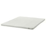 White DUNVIK foam mattress, rectangular, simple design.