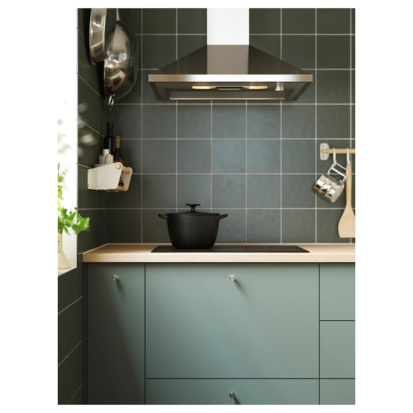 EKBACKEN Custom made worktop, ash effect/laminate, 63.6-125x2.8 cm