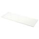 EKBACKEN white rectangular worktop, smooth surface, rectangular.