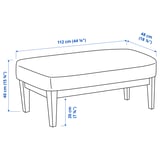 Illustration with measurements for the product: EKENÄSET.