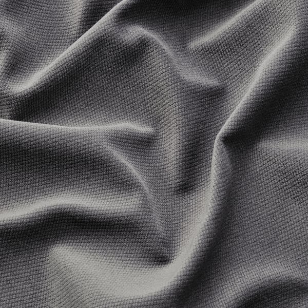 High-quality, textured, gray fabric close-up, showcasing soft, smooth texture.