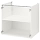 Option: A white ENHET kitchen cabinet with one shelf, featuring clean lines and a modern design.