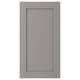 ENHET grey cabinet door, rectangular, foil-covered fiberboard.