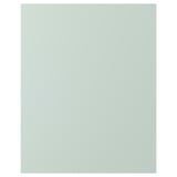 ENHET pale gray-green cabinet; rectangular, smooth plastic foil front.