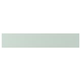 A pale greenish-gray ENHET product with smooth surfaces and rounded edges, made from plastic and particleboard, designed for practical use.