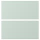 Two light green rectangular panels, guarantee 10 years, smooth surface.