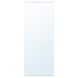 An ENHET mirror with a rectangular shape and a white frame, made of glass and plastic.