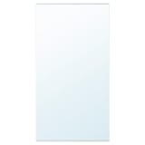 ENHET mirror panel in white. Rectangular, with a glossy finish, attached to the wall.